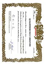 Certifikát ze školení VCR Sharp - Praha 1988