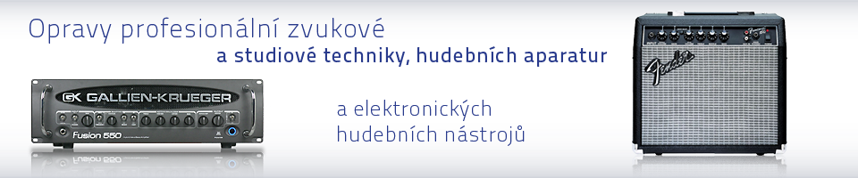 Opravy profesionln zvukov a studiov techniky, hudebnch aparatur a elektronickch hudebnch nstroj