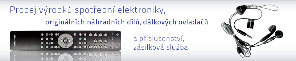 Prodej vrobk spotebn elektroniky, domcch elektrospotebi, originlnch dlkovch ovlada, nhradnch dl a psluenstv